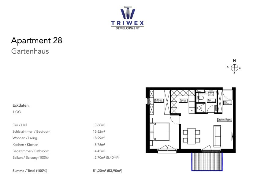 Wohnen mit Stil: Gemütliche 2-Zimmerwohnung mit Balkon!