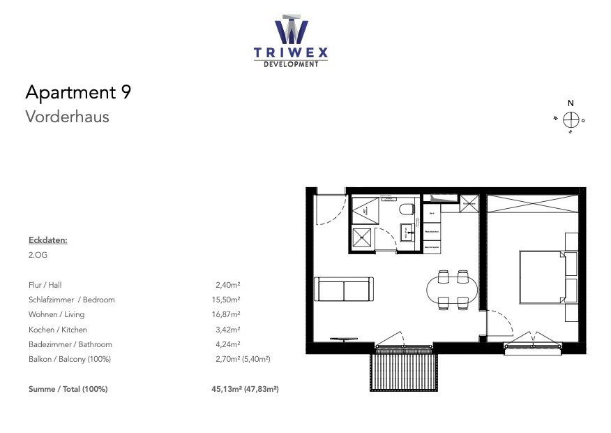 Kompakt und gemütlich! Helle 2-Zimmerwohnung mit Balkon zum Wohlfühlen!