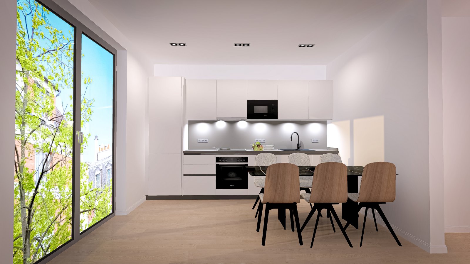 Stilvoller Neubau mit unverbaubarem Seeblick und hochwertiger Einbauküche von "Daniel-Küchen"