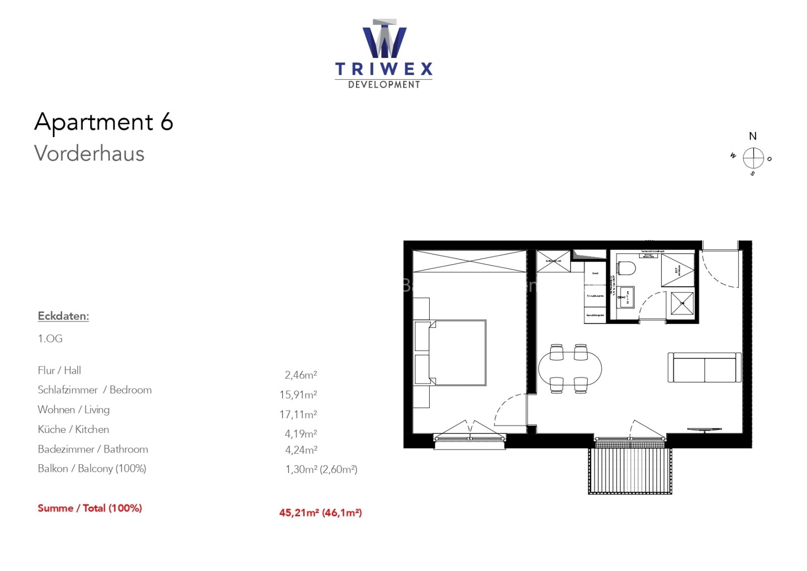 Charmante 2-Zimmerwohnung mit Balkon – Ideal für Singles oder Kapitalanleger
