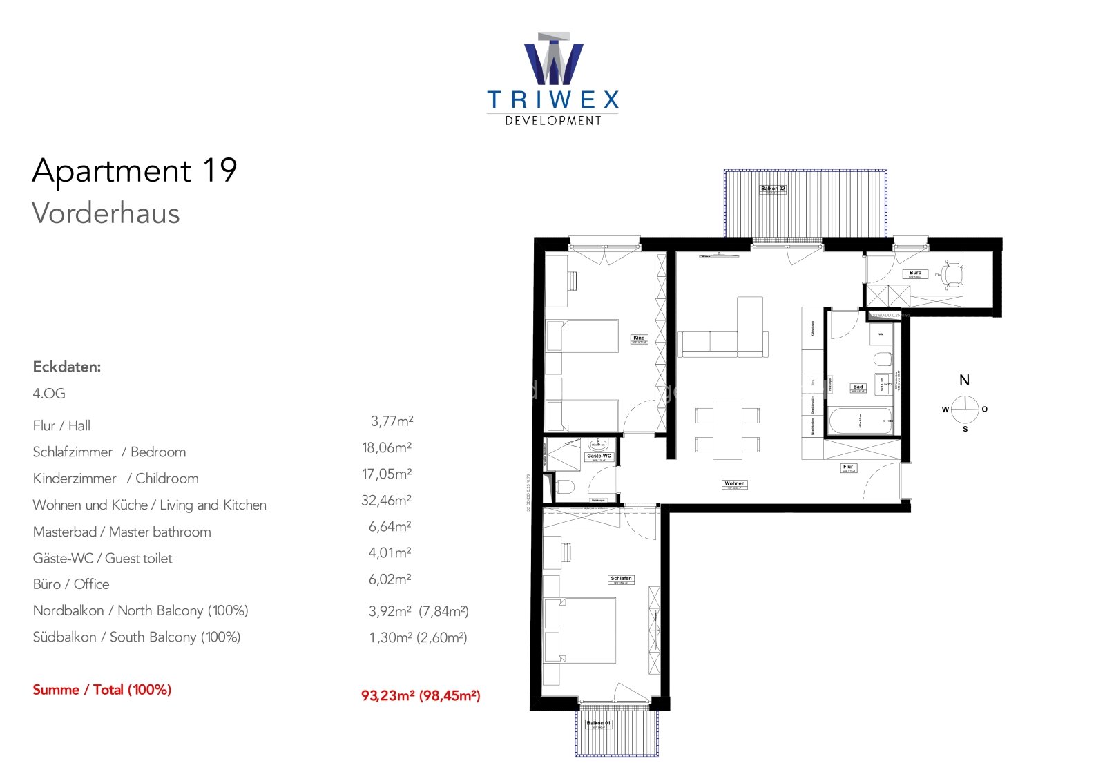 Wohnen mit Stil und Weitblick – Traumhafte 3-Zimmerwohnung mit zwei Balkonen!