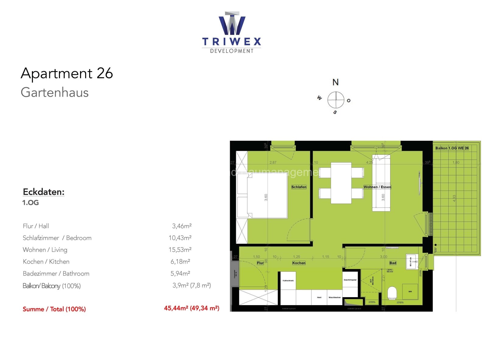 Effizient und einladend: 2-Zimmerwohnung mit Balkon für Genießer!
