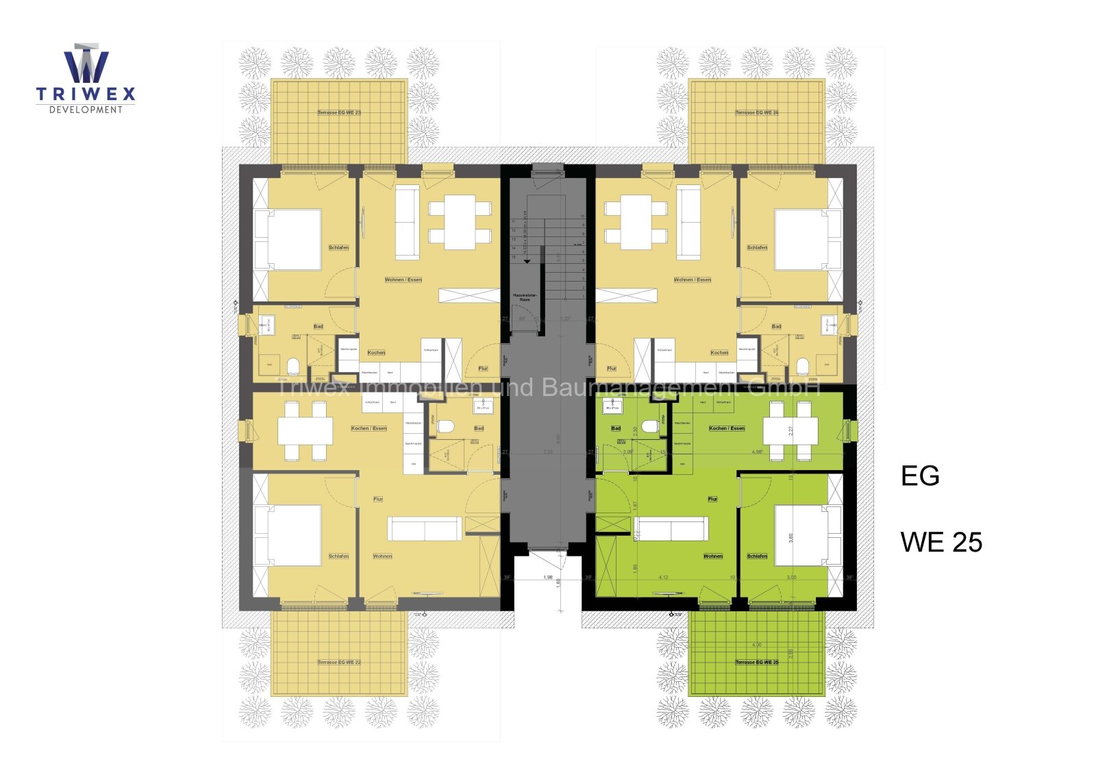 Hell, ruhig, charmant: 2-Zimmerwohnung mit Terrasse zum Verlieben!