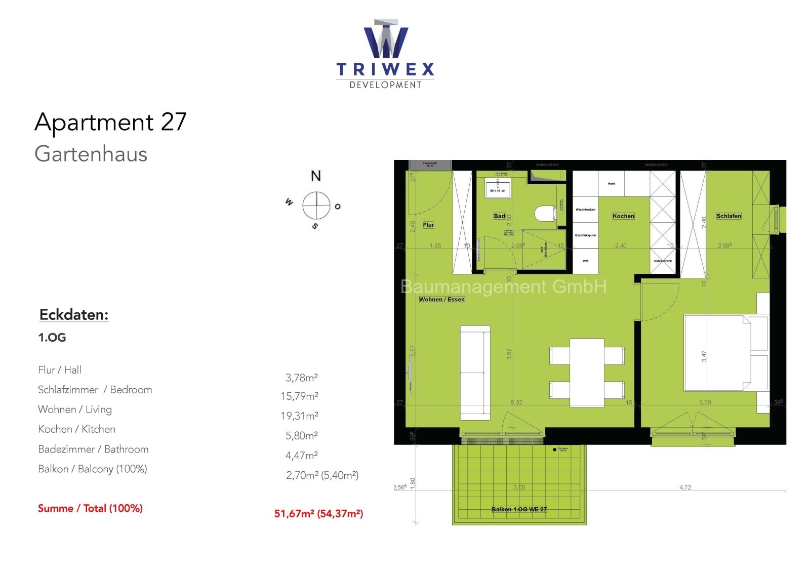Charmante Rückzugsoase: 2 Zimmer mit Sonnenbalkon!