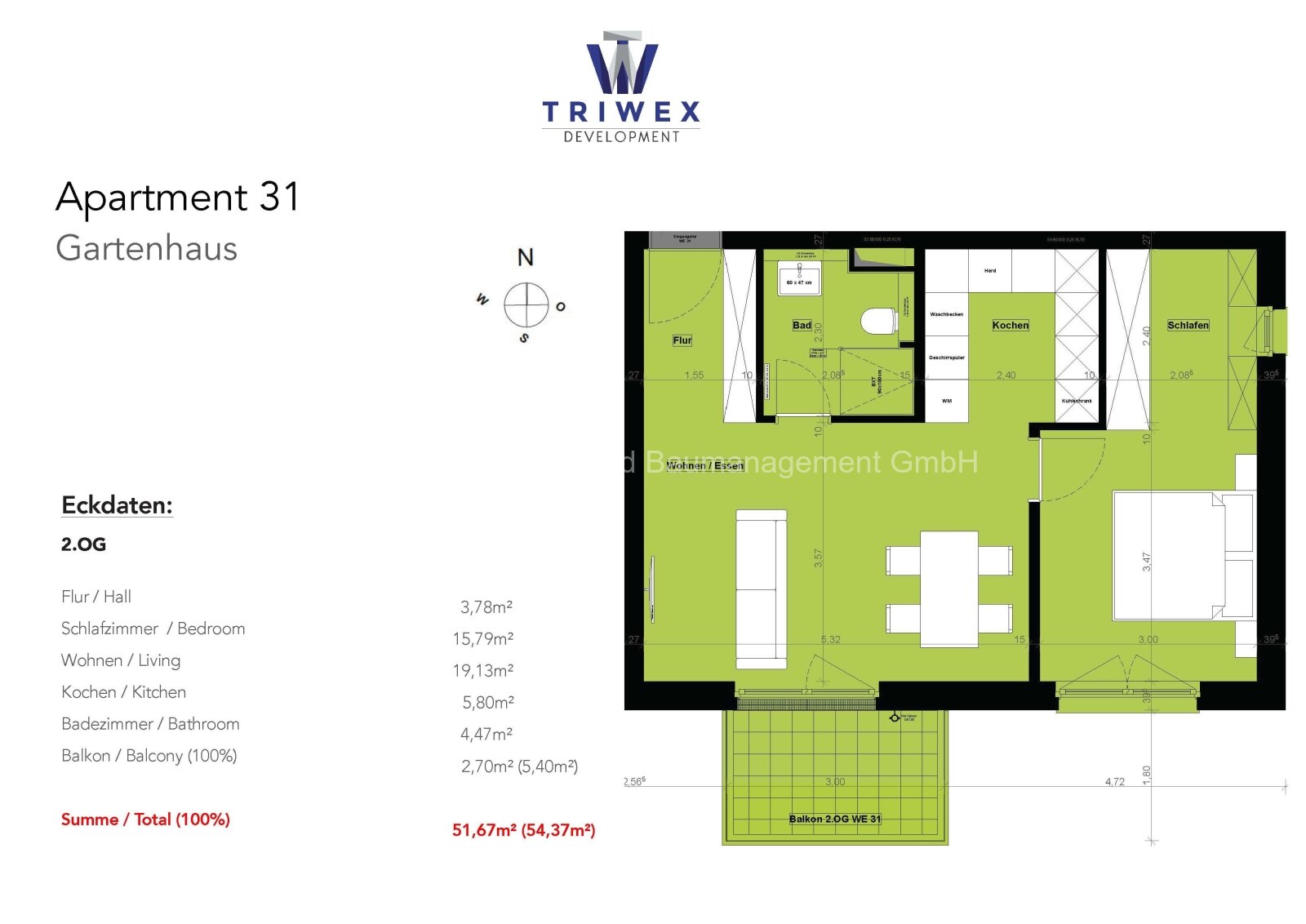 Modern trifft Gemütlichkeit – 2-Zimmerwohnung mit Balkon!