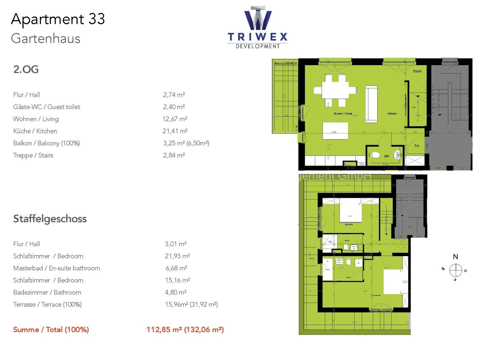 Maisonette trifft Penthouse – Ruhe, Raum & Raffinesse im Hinterhaus!