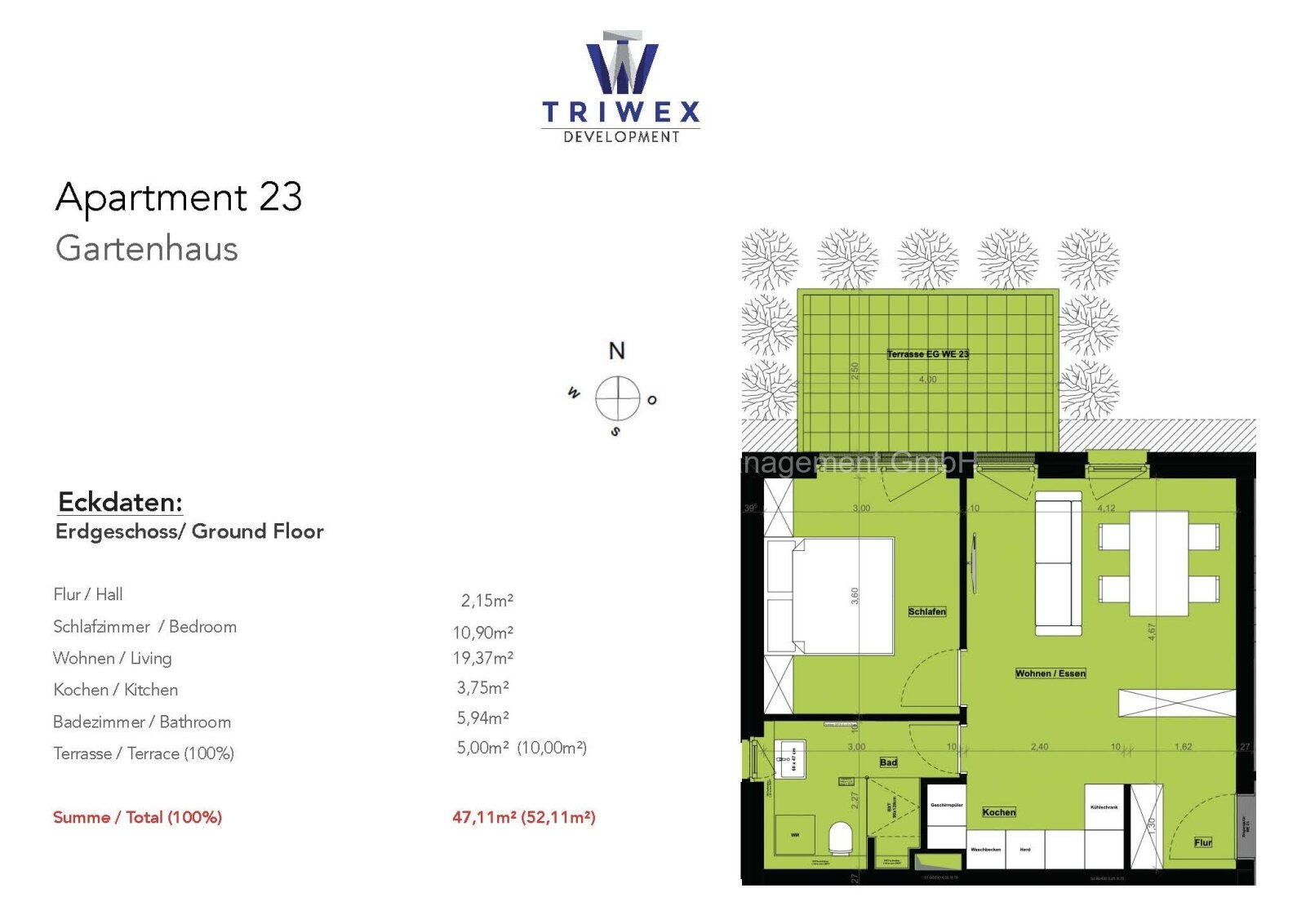 Wohlfühloase auf kleinem Raum – 2 Zimmer mit Terrasse!